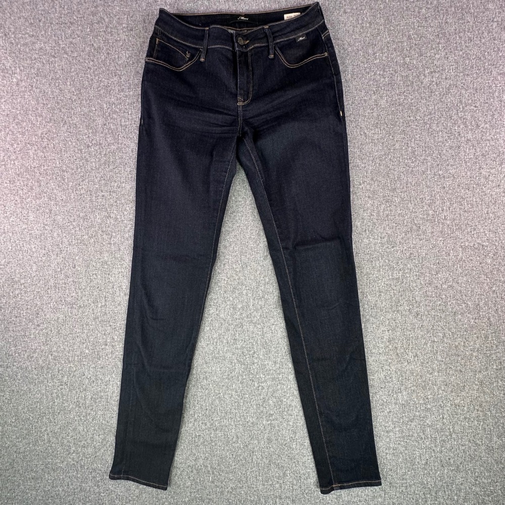 Mavi Jeans Womens 30/34 Alexa Mid-Rise Skinny Dark Indigo Tencel Stretch